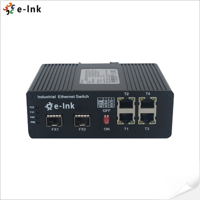 Industrial 4-port 10/100/1000BASE-T plus 2-port 1000BASE-SFP 250m PoE Switch