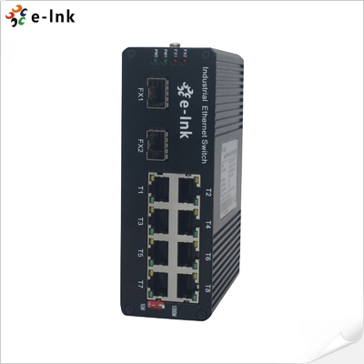 Industrial 8-port 10/100/1000BASE-T and 2-port 1000BASE-SFP 250m PoE Switch