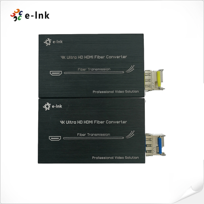 4K HDMI Fiber Extender Up to 80km via Single Optical Fiber Lossless Transmission