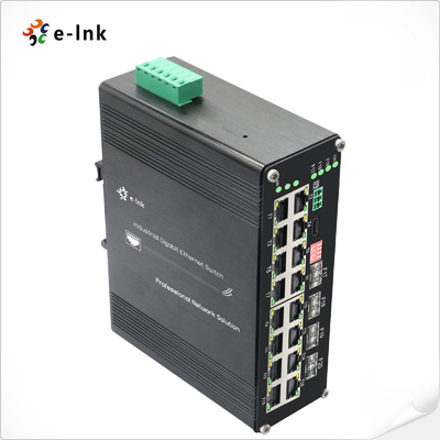 L2+ Industrial Managed Switch 16 Port 10/100/1000T 802.3at PoE + 4 Port 1000X SFP