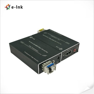 Micro 4K HDMI Fiber Extender with External Audio Without Loss