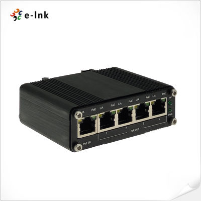Industrial 1-Port 95W PoE++ to 4-Port PoE+ Gigabit Extender 400m Range