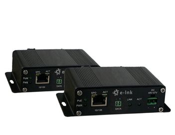 10/100 Base -TX Ethernet Over Shielded Twisted Pair Cable Extender With PoE+ PoW
