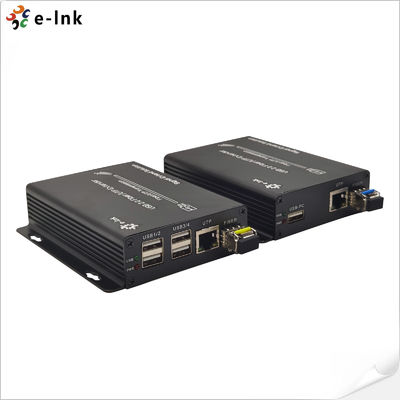 5VDC 6KM 4 Port USB2.0 Over Fiber UTP Extender