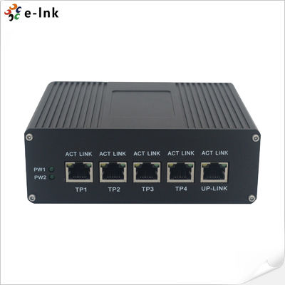 5 Fast Port Din Rail Mount Ethernet Switch Unmanaged , Industrial PoE Switch