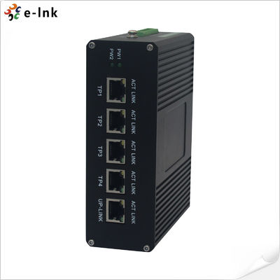 5 Fast Port Din Rail Mount Ethernet Switch Unmanaged , Industrial PoE Switch