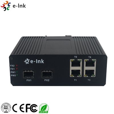 10/100/1000T 132W 57VDC Industrial Ethernet POE Switch 2 Port 1000X