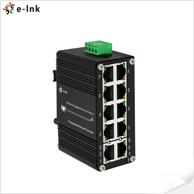 سوئیچ مینی صنعتی غیر مدیریت شده 10 پورت گیگابیت اترنت، 12 ~ 48VDC Power Input