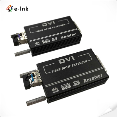 افزایش‌دهنده فیبر نوری DVI با کیفیت بالا و رزولوشن 4K و سازگاری HDMI