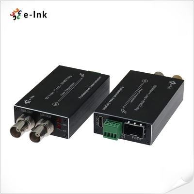مبدل فیبر مینی برای ویدئوی 3G/HD-SDI با RS485 معکوس و خروجی لوپ