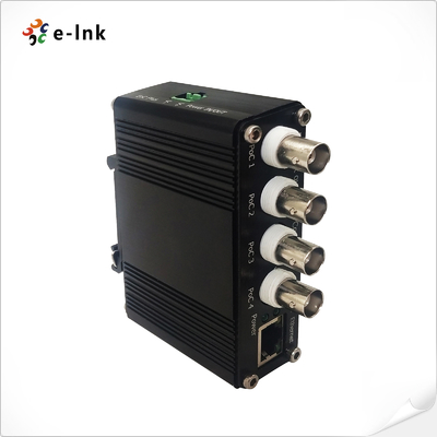 DIN-Rail Ethernet over Coax Receiver با ورودی 4 کانال و عملکرد PoC