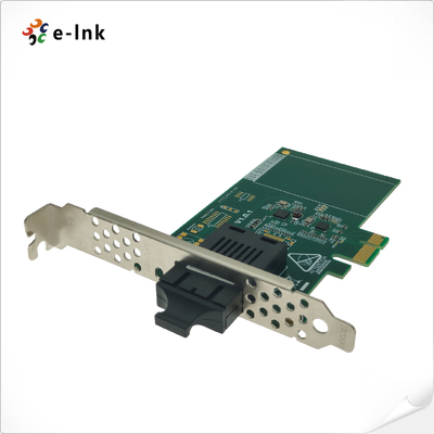 کارت شبکه فیبر گیگابیتی 1000 مگابیت بر ثانیه PCI-E VLAN فریم جامبو پشتیبانی از سیستم عامل