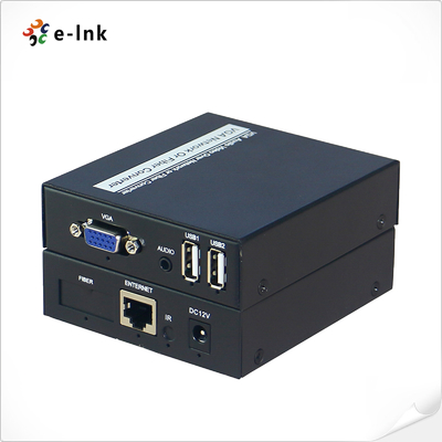 VGA KVM Extender USB Audio با کابل تک راه دور