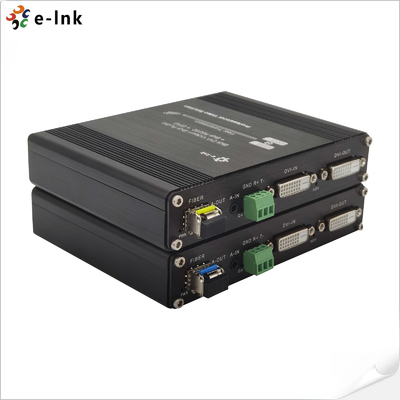 DVI دو طرفه Fiber Extender با RS232 Audio GPIO 1080P تا 20 کیلومتر